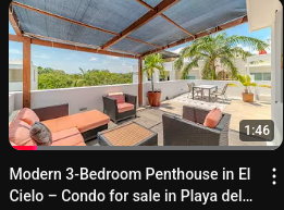 Playa del Carmen Penthouse for Sale in El Cielo