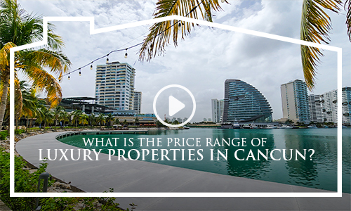 What is the price range of luxury properties in Cancun?
